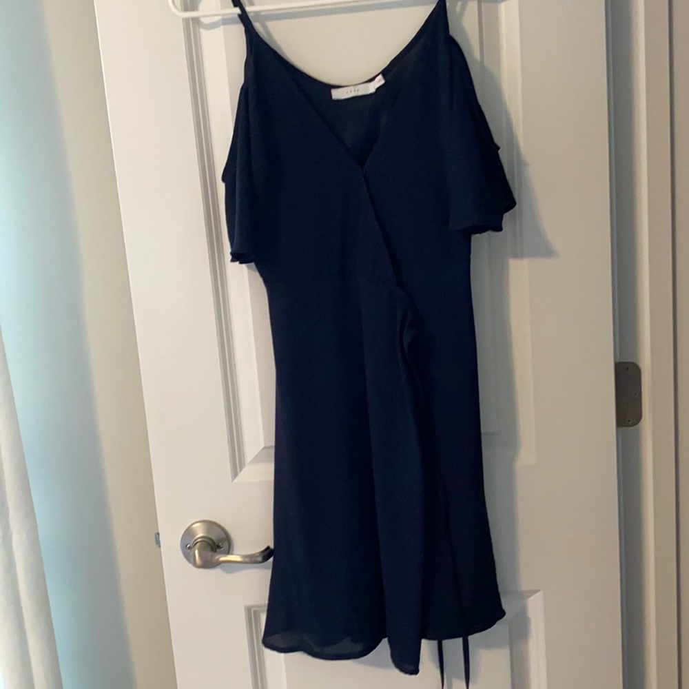 Lush dress navy blue.